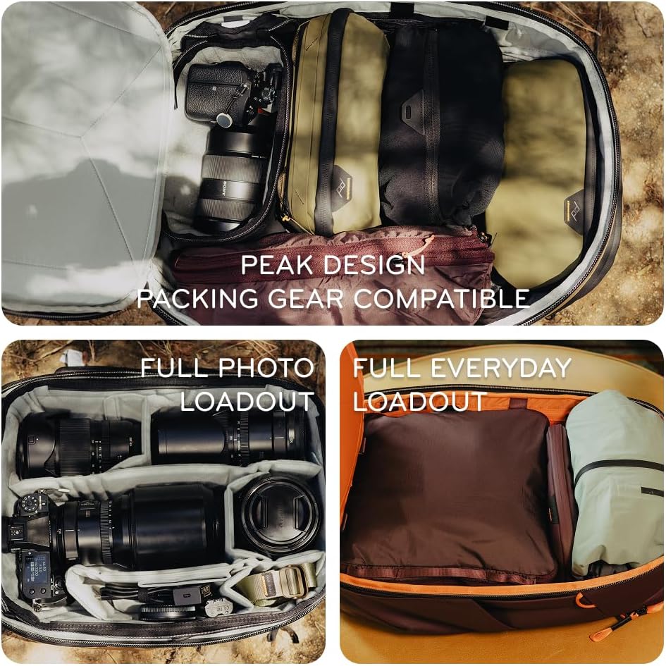 Peak Design Travel Backpack 30L, Eclipse, Expandable 27-33L Design, Rear and Top Access, Weatherproof Shell, Laptop Sleeve, Ideal for Travel or Everyday Carry, Versatile Backpack for Men and Women