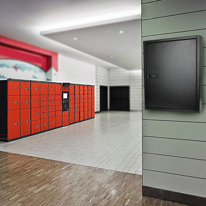 KYODOLED 100Keys Key Cabinet Organizer, Key Lock Box Wall Mount with Code, Large Keys Storage Combination Lock Box,17"x 12.99" x 3.26" (Black,100 Key)