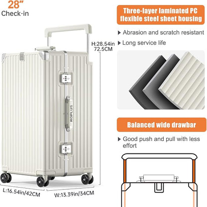 Aluminium Frame Checked-Luggage - Image 6