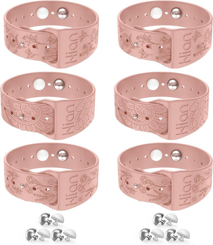 Hion Motion Sickness Bracelets Sea Sickness Wristbands for Motion Sickness/Morning Sickness/Pregnancy Nausea Anti Nausea Wristband Acupressure Nausea Bands Motion Sickness Bands（3Pairs-Pink）