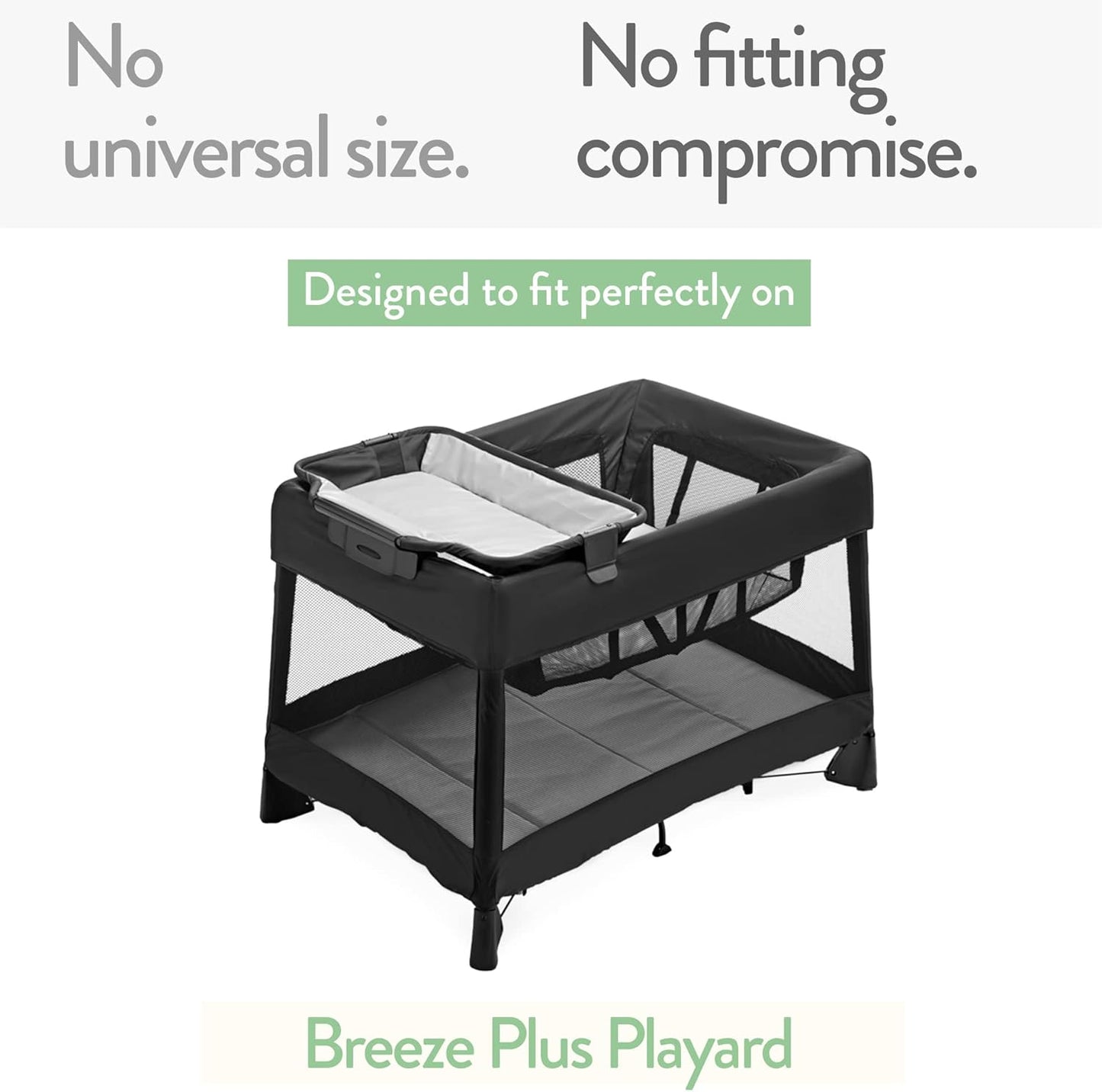 Pack and Play Sheets Fitted – Compatible with 4moms Breeze Plus Playard and Other Large Playpen Mattress – Snuggly Soft 100% Jersey Cotton – Beige + Rusty Brown – 2 Pack