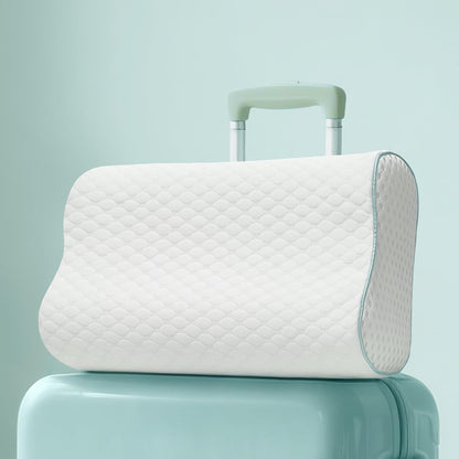 Memory Foam Neck Pillow for Pain Relief – Adjustable Contour (4 Heights), Portable & Washable – Travel Pillow for Airplane, Car, Hiking (15.7” x 11”) – No Storage Bag