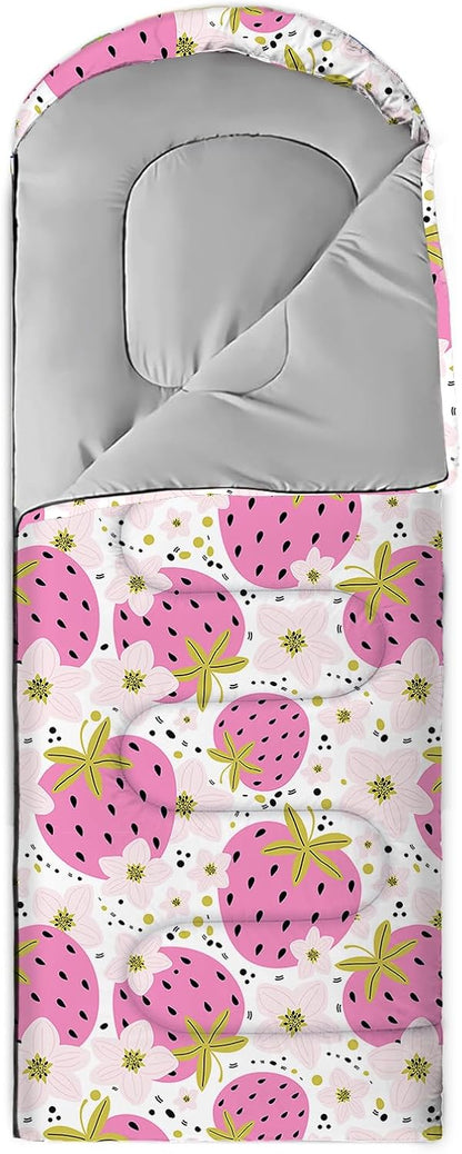 oaskys Camping Sleeping Bag - 3 Season Warm & Cool Weather - Summer Spring Fall Lightweight Waterproof for Adults Kids - Camping Gear Equipment, Traveling, and Outdoors