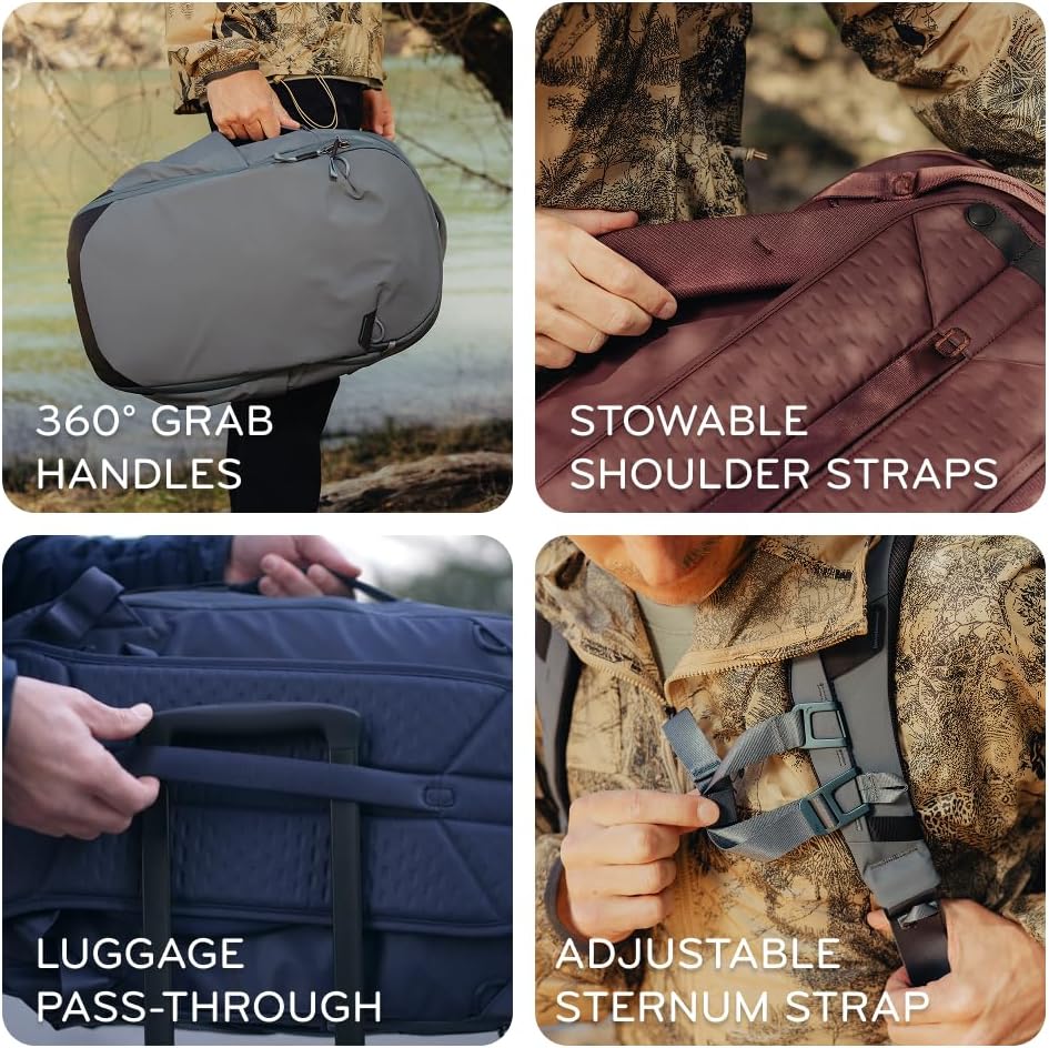 Peak Design Travel Backpack 30L, Coyote, Expandable 27-33L Design, Rear and Top Access, Weatherproof Shell, Laptop Sleeve, Ideal for Travel or Everyday Carry, Versatile Backpack for Men and Women