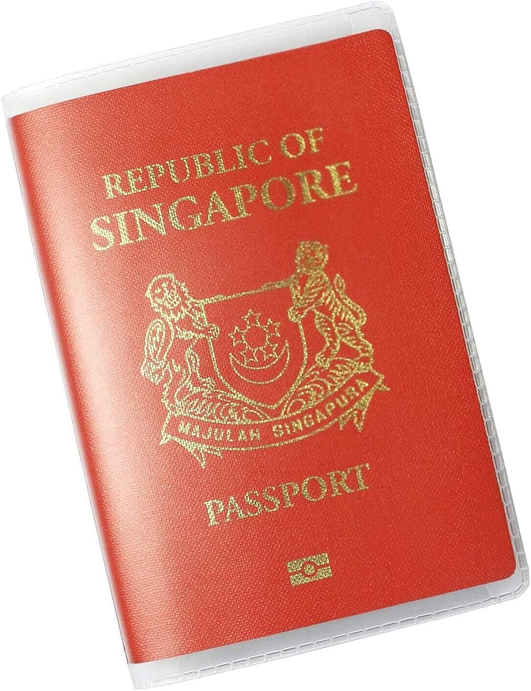 Clear Transparent Passport Cover Holder Case Organizer ID Card Travel Protector (Clear x5)