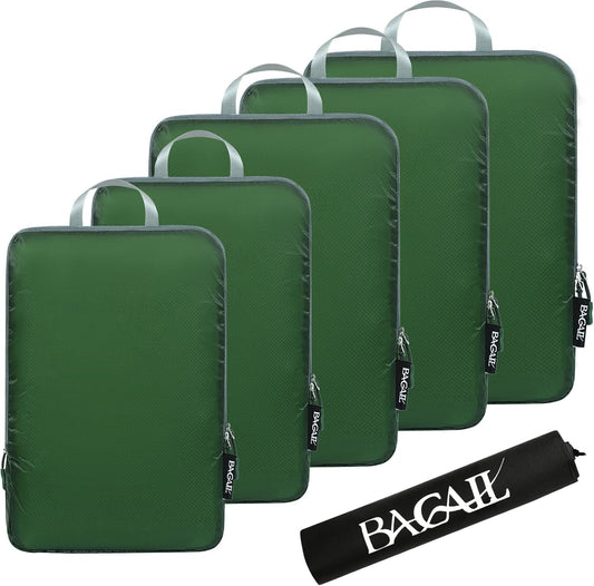 BAGAIL 6 Set Ultralight Compression Packing Cubes Packing Organizer for Travel Accessories Luggage Suitcase Backpack