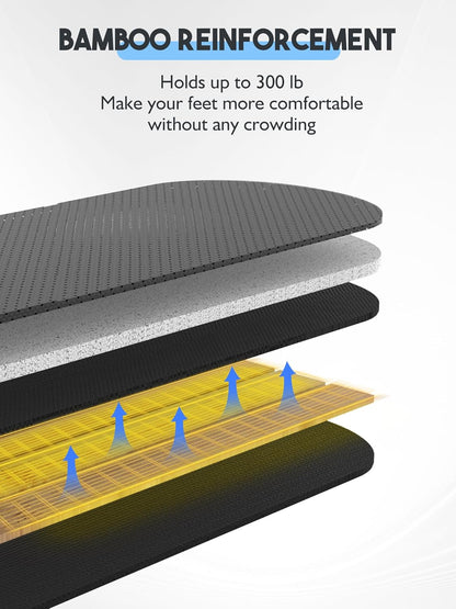 Airplane Foot Hammock, Upgraded Anti-Squeeze Foot Rest for Plane Travel - Relax Your Feet with Better Support, Thickened Foam, Portable Design, and More Comfortable Foot Sling