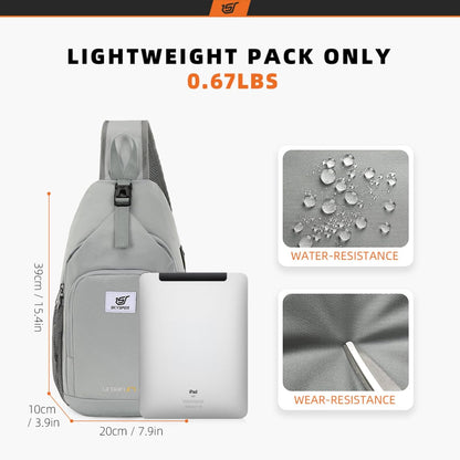 SKYSPER Sling Bag RFID Crossbody Sling Backpack Cross Body Shoulder Bag Travel Hiking Daypack for Women Men