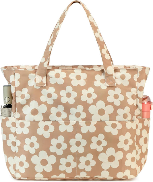 Beach Pool Bags Tote for Women Ladies Large Gym Tote Carry On Bag With Wet Compartment for Weekender Travel Waterproof