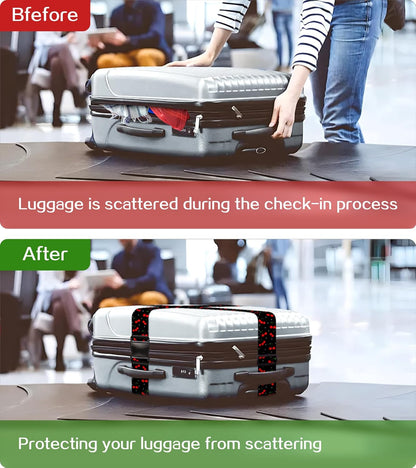 Luggage Straps for Suitcases Travel Belt Luggage Band Heavy Duty Traveling Luggage Identifier Cute Women Girls Unique Accesory,