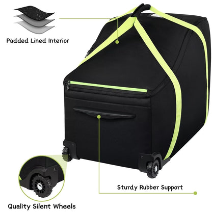 Baby Car Seat Travel Bag Fit Chicco Keyfit 35 and Anti-rebound Bar Base, Doona Car Seat Stroller and Base, Nuna Pipa Travel Bag, Infant Car Seat Bags for Air Travel, Doona Travel Bag