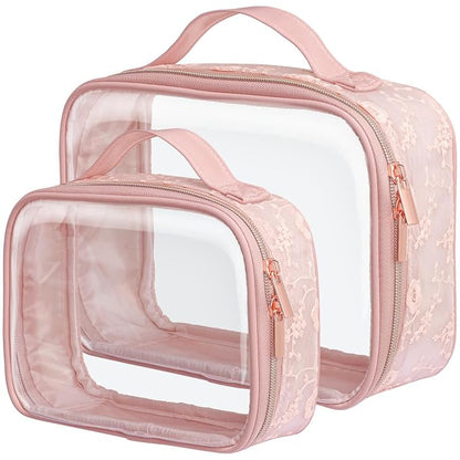 PACKISM Floral Texture Lace TSA Approved Toiletry Bag by Packism