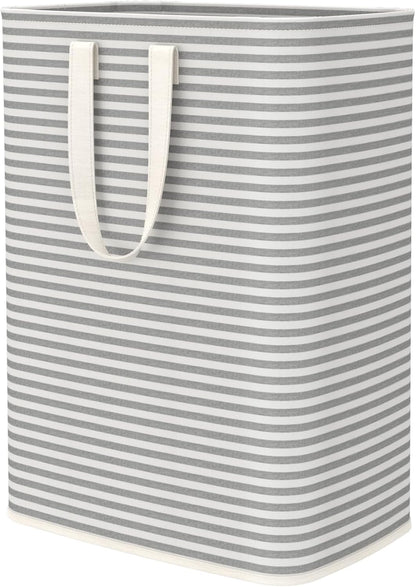 Lifewit Laundry Hamper Large Collapsible Laundry Baskets, Freestanding Waterproof Clothes Hamper with Easy Carry Handles in Laundry Room Bedroom Bathroom College Dorm for Adults, Gray, 65L