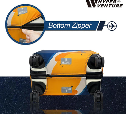 HYPER VENTURE Washable Luggage Cover - Fashion Suitcase Protector Fits 27-30 Inch Luggage (Lighthouse, L)