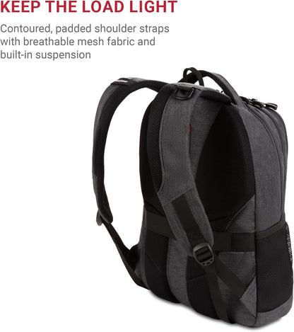 SwissGear Cecil 5505 Laptop Backpack, Charcoal, 18-Inch