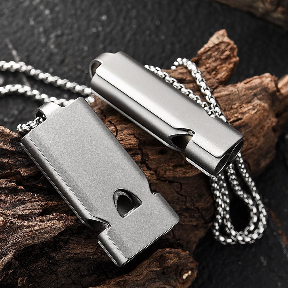 Whistle Emergency Whistles Keychain Rape Whistle Stainless Steel High Decibel Whistles … …