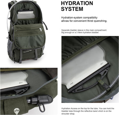 MOUNTAINTOP 40L Hiking Backpack Lightweight Travel Backpack for Men&Women Outdoor Camping Backpacking