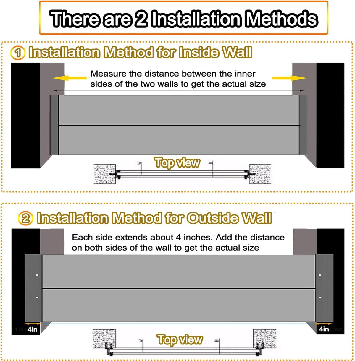 Reusable Flood Barrier, 3/4/5/6/7/8/9/10/11/12/13ft Long Heavy Duty Aluminum Water Barrier Shield for Sliding Glass Door/Driveway/Home Doorway, Removable Stopper Shield with Rubber(H 3.9ft