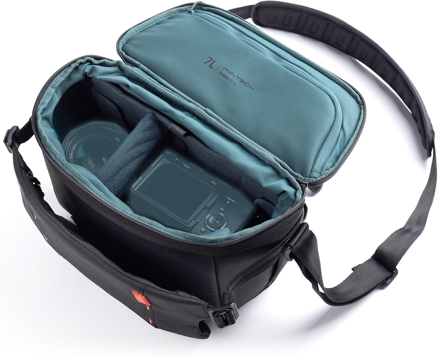 PGYTECH OneMo Sling Camera Bag 7L-9L, waterproof Crossbody Camera Shoulder Bag for Photographers Travel, DSLR Camera Bag for Sony/Canon/Nikon/DJI Mavic/Mirrorless/Tripod/Laptop