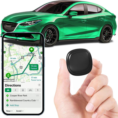 GPS Tracker for Vehicles,Mini Portable Magnetic Car GPS Tracking,Full Global Coverage Location GPS Tracker for Kids,Dogs,No Subscription Required/No Monthly Fee/No SIM Card Required