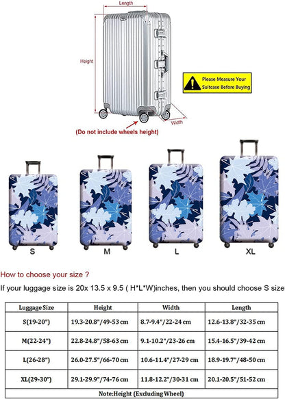 Travel Luggage Cover, Suitcase Protector Bag Fits 29-30 Inch Luggage Bluemaple