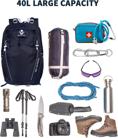 Hiking Backpack 40L Lightweight Waterproof Daypack for Men Women Outdoor Camping Mountaineering Trekking Travel Bag