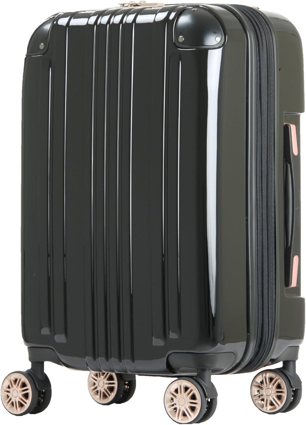 LEGEND WALKER Hardside Expandable Zipper Luggage, 24-inch, Black, 5122-55-BK