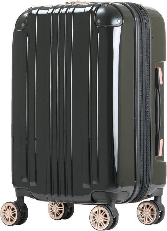 LEGEND WALKER Hardside Expandable Zipper Luggage, 24-inch, Black, 5122-55-BK