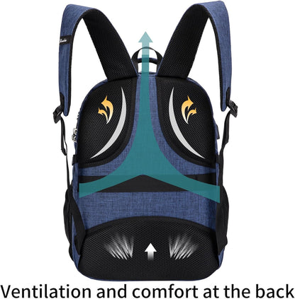 SHRRADOO Anti Theft Laptop Backpack Travel Backpacks with usb Charging Port for Women Men High School College Backpack Computer Bag Fits 17 Inch Laptop,Royal Blue