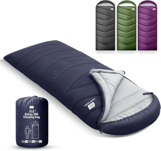 Sleeping Bags for Adults Cold Weather,Portable, Waterproof,Lightweight Camping Sleeping Bag for Tall Girls Boys with Compression Sack for Warm Camping, Hiking, Outdoor & Indoor