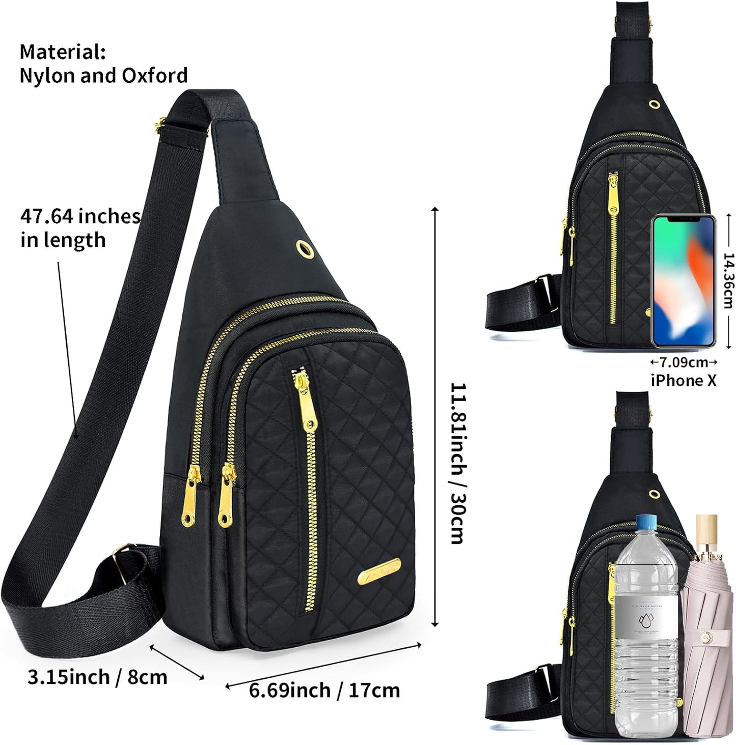 Small Sling Bag For Women Men Casual Crossbody Sling Backpack
