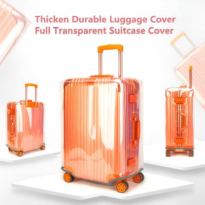 20 Inch Luggage Covers for Suitcase TSA Approved,Carry On Luggage Cover Protector Suitable 20-21 Inch Full Clear 3mm Thickness Protector PVC Clear Suitable for Long Travel Accessories