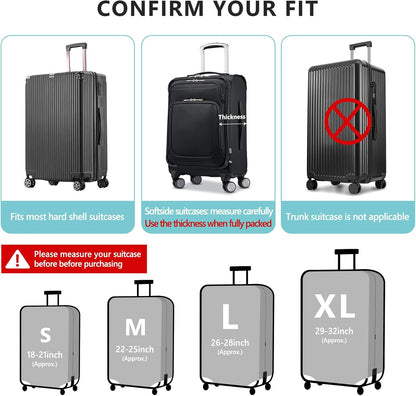 Travelkin Luggage Covers For Suitcase Tsa Approved,Suitcase Cover Protector Fit 18-32 Inch Luggage