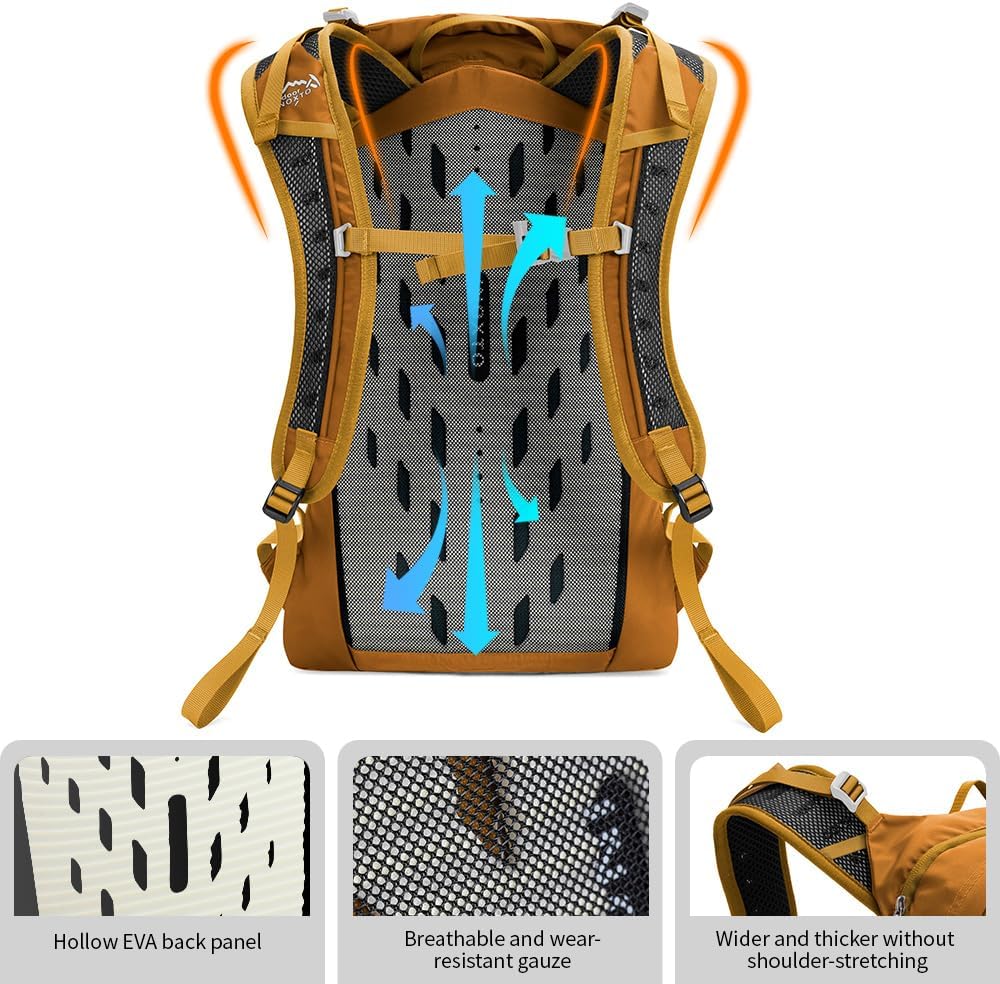 Hiking Hydration Backpack with 3l Water Bladder for Women and Men 25L Water Backpack for Hiking, Cycling, Climbing, Camping