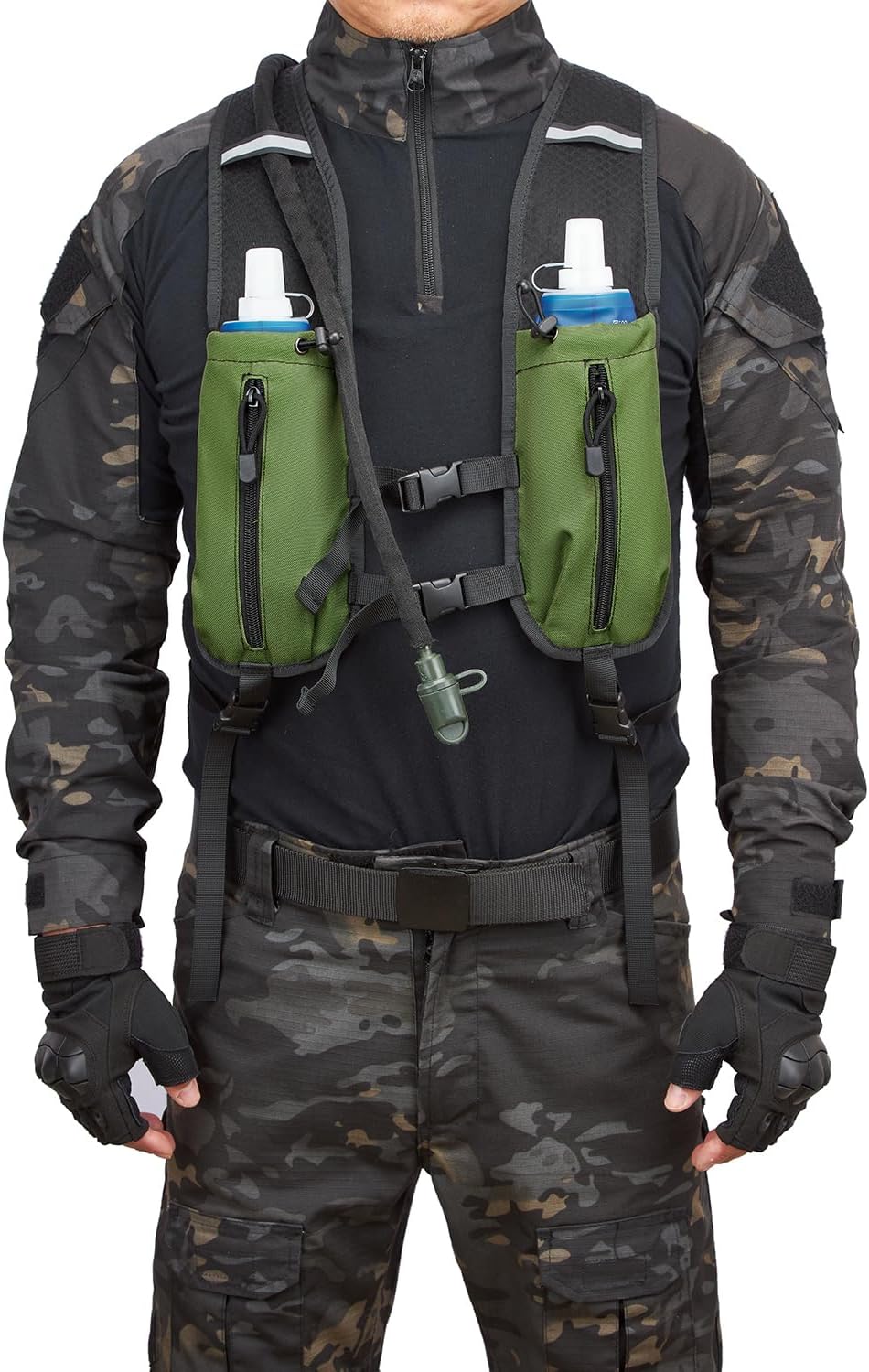 ATBP Insulated Hydration Pack Hiking Water Backpack Running Vest with 3L TPU Bladder Bag for Marathon Cycling Men