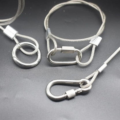 6 pcs 39 inch 3mm Thickness Stainless Steel Wire Cable - Image 6