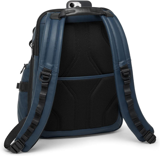 TUMI - Alpha Bravo Navigation Backpack - Everyday Travel Backpack - Fits Up to 15" Laptop - 16.0" X 14.0" X 7.3" - Navy Coated Canvas