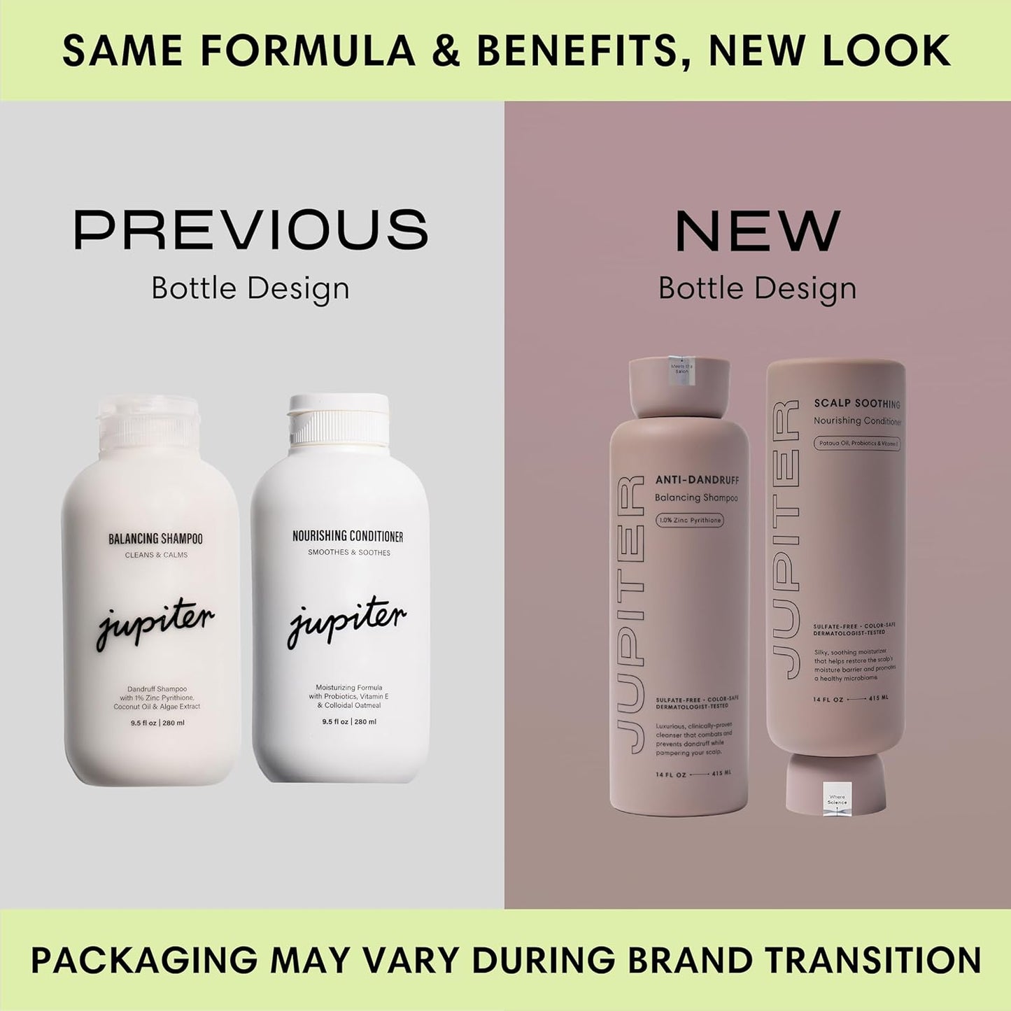 Jupiter, Physician-Formulated Anti-Dandruff Shampoo & Conditioner, for Flaky, Itchy, Oily, Dry Scalp, Vegan, Sulfate-Free, Color-Safe, & Paraben-Free, Dry Scalp Shampoo and Conditioner for Women & Men