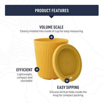 Sea to Summit Passage 12 Ounce Camp Cup, Spicy Orange