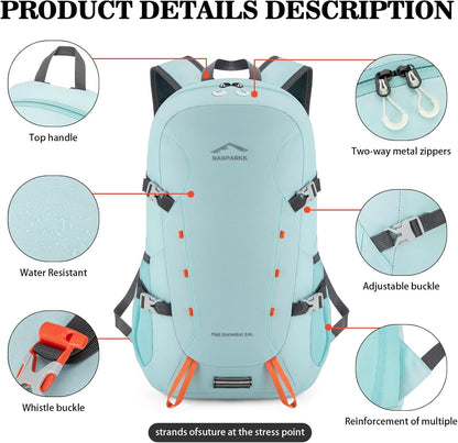 Hiking Backpack,Large 35L Travel Backpacks for Men Women,Water Resistant Ultra Lightweight Foldable Packable Camping Daypack for Outdoor Sports