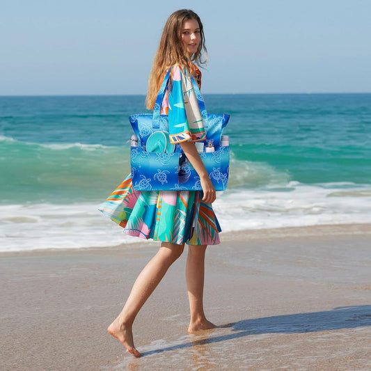 Waterproof Beach Tote Pool Bags for Women Ladies Extra Large Gym Tote Carry On Bag With Wet Compartment for Weekender Travel