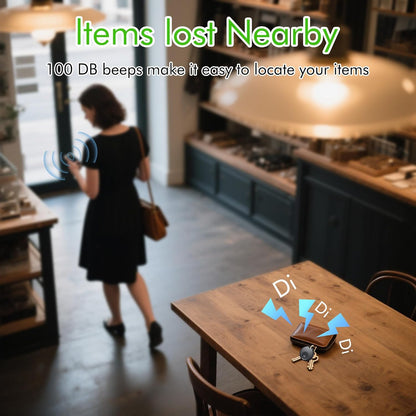 Tracker Tag-4 Pack - Smart Bluetooth Tracker, Works with Apple Find My APP (iOS Only, Not for Android), Smart Tag Keys Finder and Item Locator for Keys, Bags, Luggage, Pets and Wallet