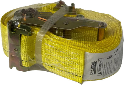 8 Pack Ratchet Strap 2" x 16' E Track Heavy-Duty Cargo Tie Downs 4400LBS