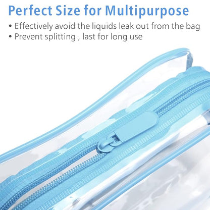 PACKISM 3 Pack TSA Approved Clear Toiletry Bags, Quart Size, Travel Makeup - Image 3