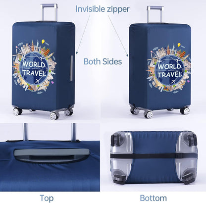 TRAVELKIN Luggage Covers For Suitcase Tsa Approved,Suitcase Cover Protector Fit 18-32 Inch Luggage