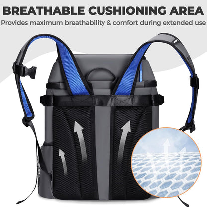 Heytrip Backpack Cooler 36/54 Cans Insulated Waterproof Cooler Bag for 20 Hours Cold Retention, Leak-Proof Camping Cooler with Multi-Compartments
