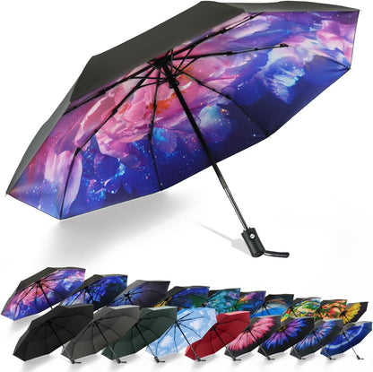 SY COMPACT Travel Umbrella Windproof Automatic Umbrellas Small Compact UV Sun Protection Factory Outlet Umbrella