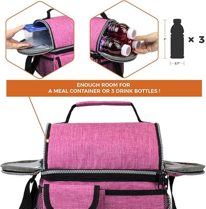 opux Lunch Bag Women Insulated, Adult Lunch Box Cooler, Lunch Box - Image 7