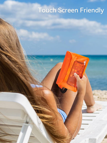 HEETA Waterproof Fanny Pack, Waterproof Pouch Dry Bag 2/3/4 Pack for Phone Passport Purse, Adjustable Waist Strap for Swimming Kayaking Boating Paddle Board Accessories Cruise Beach Camping Essentials