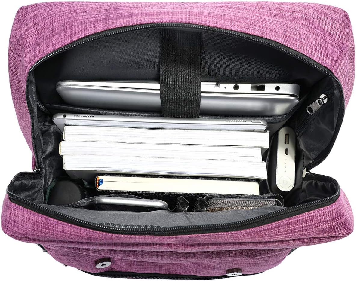 HFSX Vintage Backpack Anti Theft Laptop Backpack Men Women Business Travel Computer Backpack College Bookbag Stylish Water Resistant Vintage Backpack with USB Port Fits 15.6 Inch Laptop